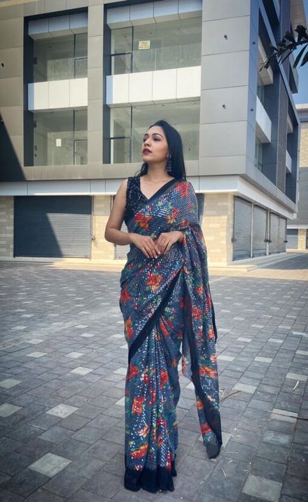 Saree with Stitch Blouse uploaded by VG FASHION on 7/14/2021