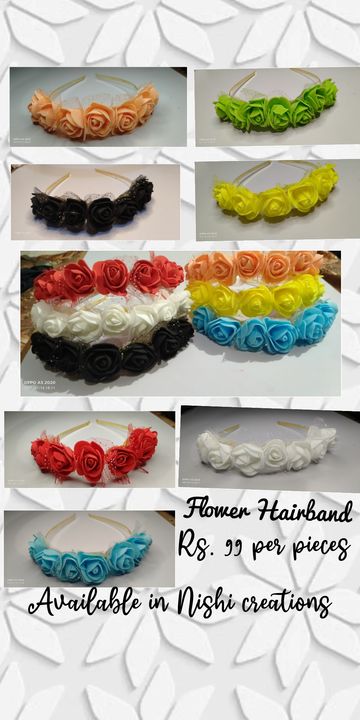 Flower Hairband uploaded by Nishi Creations on 7/14/2021
