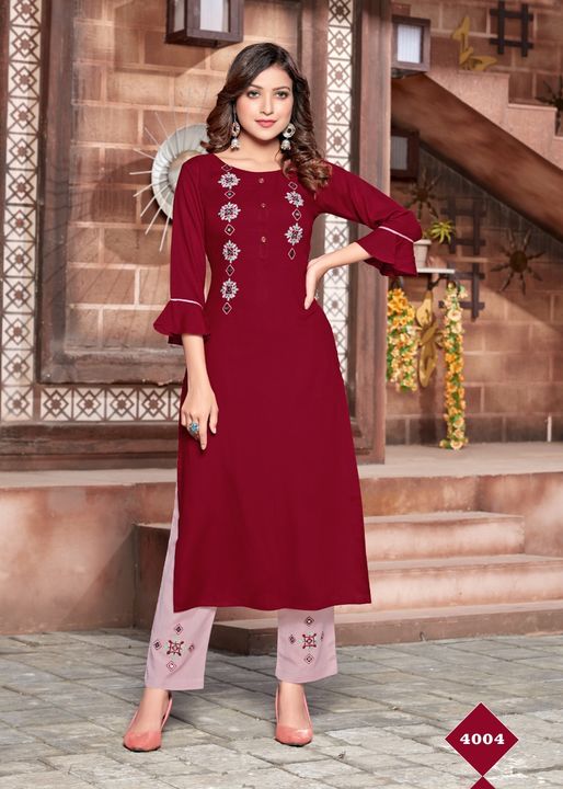 KURTI WITH PANT uploaded by business on 7/14/2021
