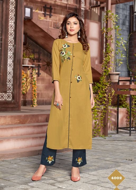 KURTI WITH PANT uploaded by business on 7/14/2021