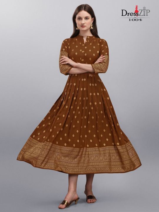 Rayon long kurti gown uploaded by Aarvi on 7/15/2021