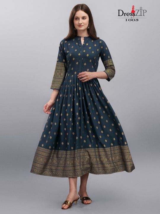 Rayon long kurti gown uploaded by Aarvi on 7/15/2021