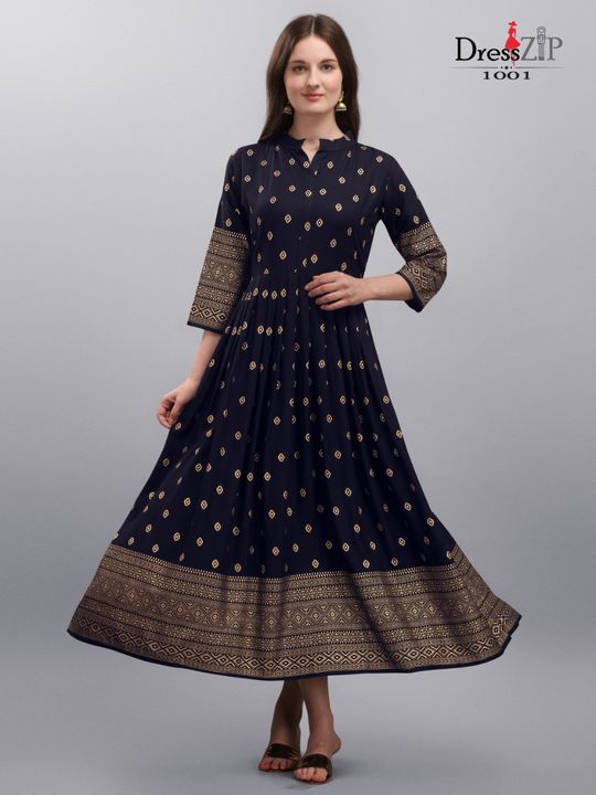 Rayon long kurti gown uploaded by business on 7/15/2021