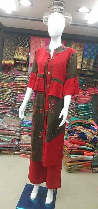 Reyon cotten cotty, kurti with plazzo uploaded by business on 8/22/2020