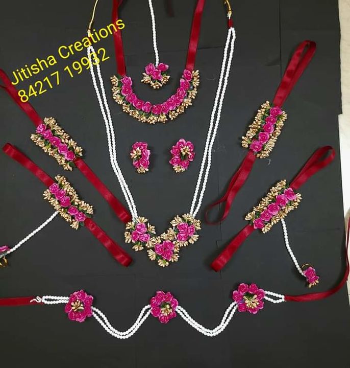 Floral jewellery for baby shower uploaded by Jitisha Creations on 7/15/2021