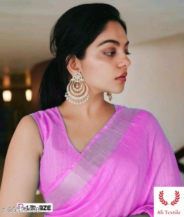 Linen saree uploaded by business on 7/15/2021