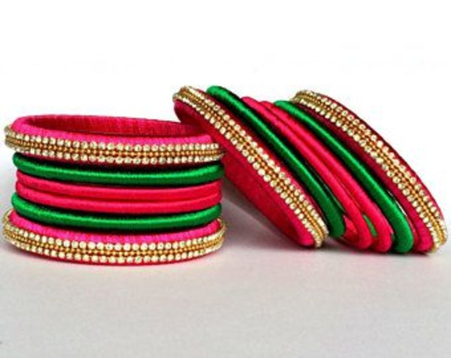 Silk thread bangles uploaded by Sezs Bangles on 7/15/2021