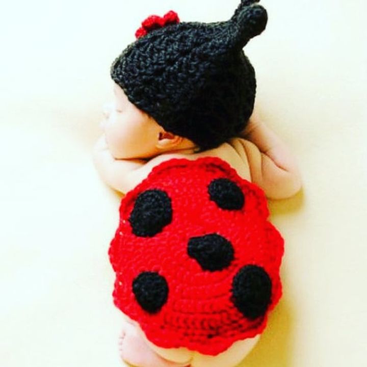 Kamath Group HandKnitted Lady Bird Props for New Born Baby uploaded by Kamath Group on 7/15/2021