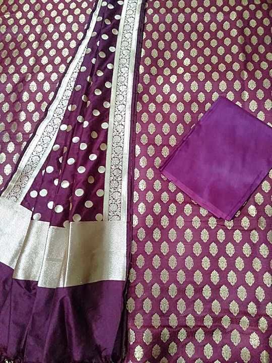 Banarsi art silk with zari weaving  uploaded by The new silk fabric  on 8/22/2020