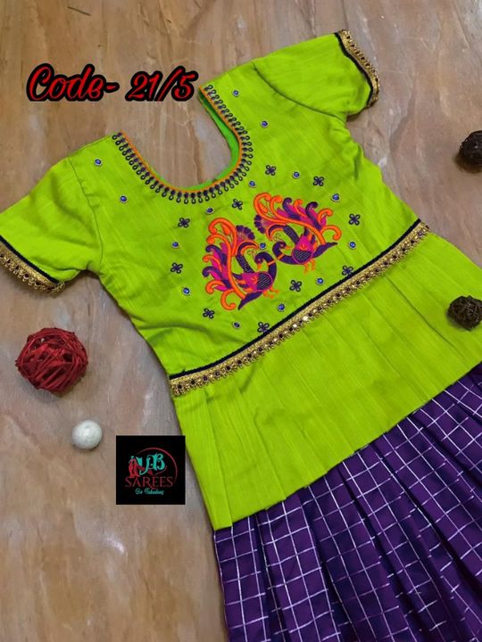 Kids pattu pavadai uploaded by VJoe Fashion on 7/15/2021