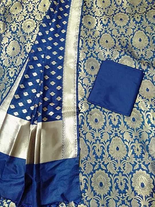 Banarsi art silk with zari weaving  uploaded by business on 8/22/2020