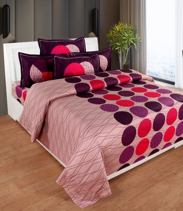 Post image *WINGS | 108*108 KING | 250 TC | FAST COLOUR GUARANTEED*
😍 Fast colors👉	250 TC Soft *cotton*😀	Durable and long lasting 😇 *king size* 💡covers upto 8" mattress covers
weight : 1400 gram
weight : 1.2 kg
Rate : *1100*rs+$