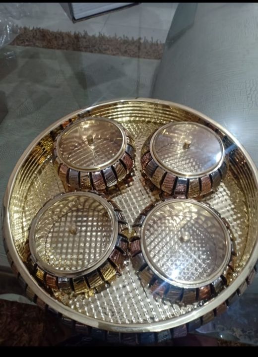 Copper brass tray uploaded by business on 7/16/2021
