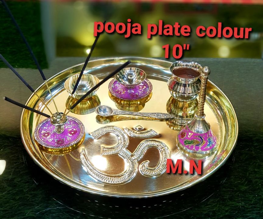 Brass pooja plate  uploaded by business on 7/16/2021