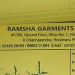 Business logo of Ramsha Garments & wholesale