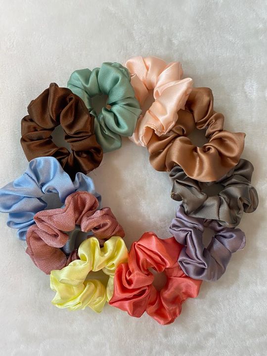 SATIN SCRUNCHIES uploaded by PERFECT PONYTAILS on 7/16/2021