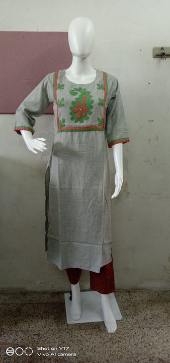 Aaplique kurti uploaded by business on 7/16/2021