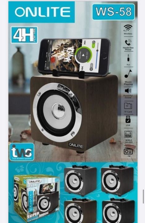Wooden super bass Bluetooth speaker uploaded by business on 7/17/2021