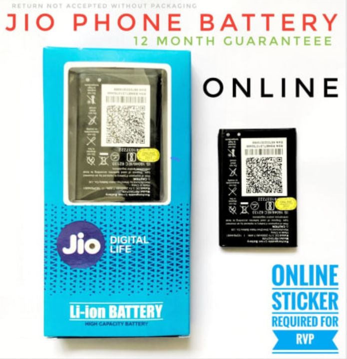 Jio battery 🔋🔋 1year warranty uploaded by business on 7/17/2021