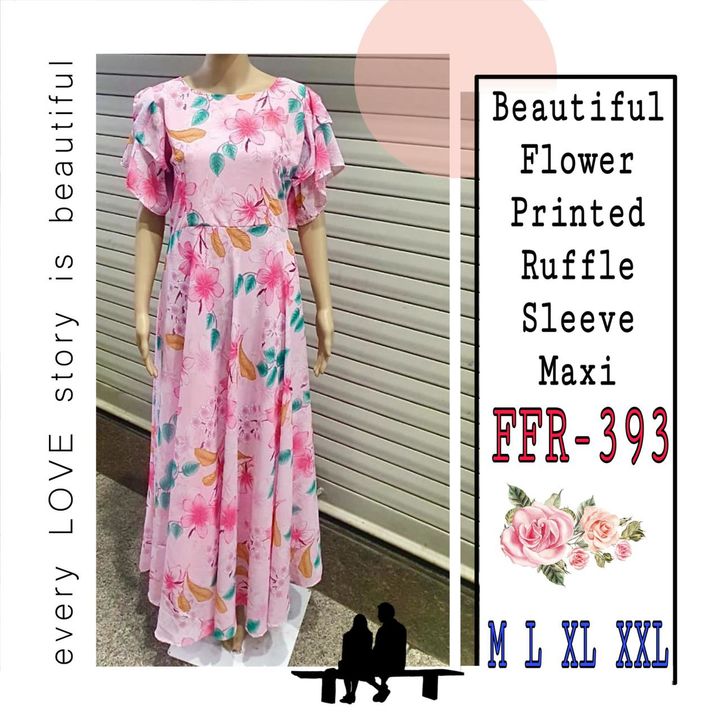 Product image of Fox Georgette Maxi Dress, price: Rs. 549, ID: fox-georgette-maxi-dress-732cf9f5