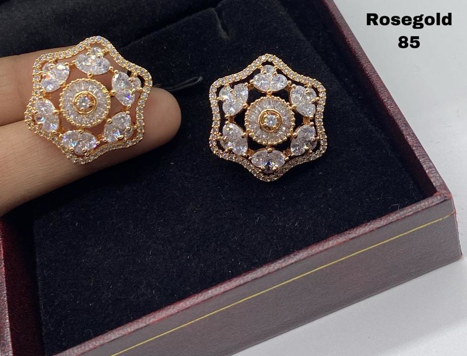 Rosegold Earrings  uploaded by SB BAGS AND JEWELLER on 7/17/2021