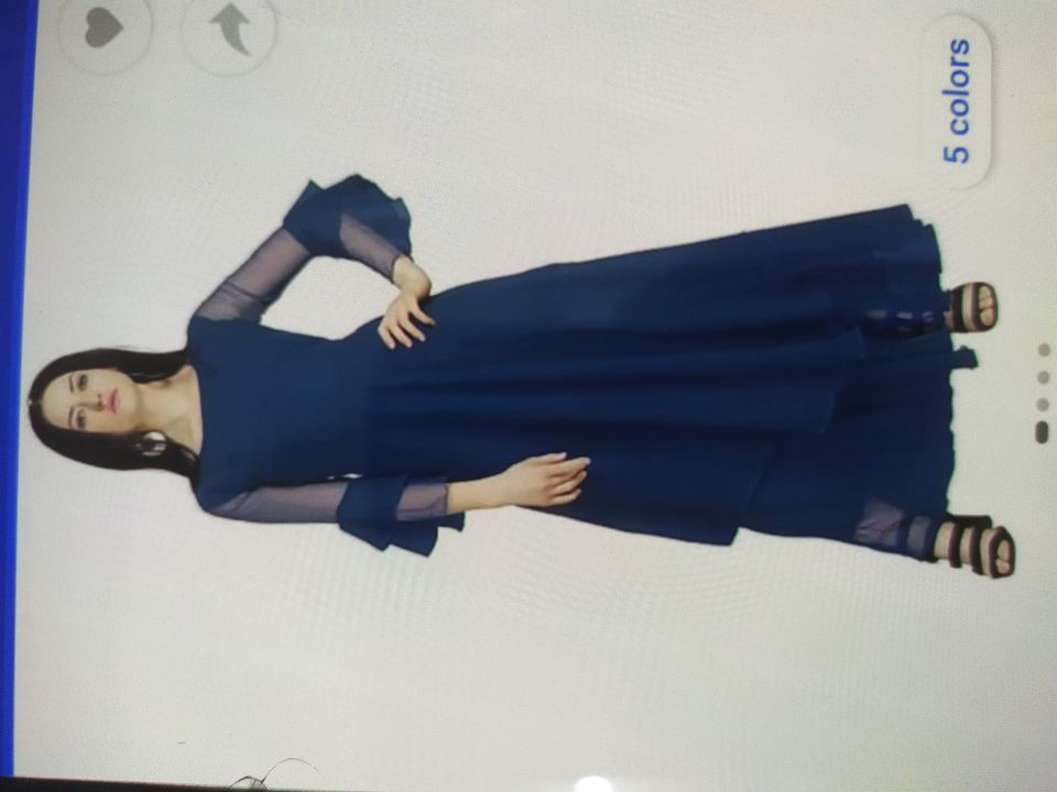 Post image I want 1 Pieces of Black long gown.
Below is the sample image of what I want.