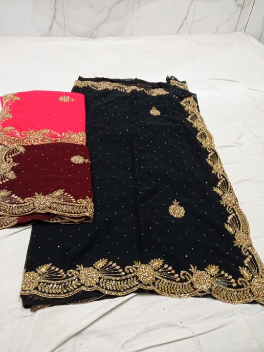 Post image we are handwork saree manufactures
we create our own design at very low rate
beautifully crafted with hand embroidery