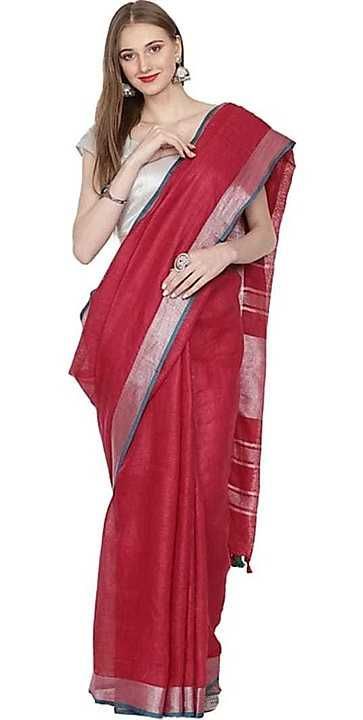 Post image I am manufacturer linen Saree and all types Saree available here plz contact my what's up 
7050450997