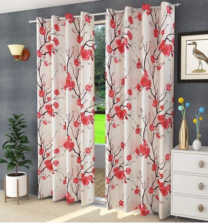Printed crush curtains uploaded by SIMMI INTERNATIONAL on 7/17/2021
