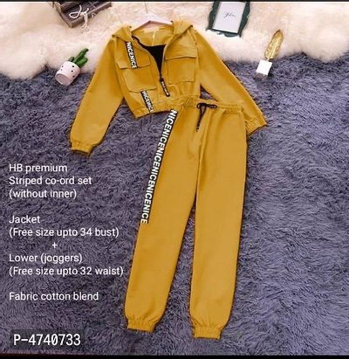 Cotton Blend Jogger and Hoodie Set uploaded by Shrishti Boutique on 7/17/2021