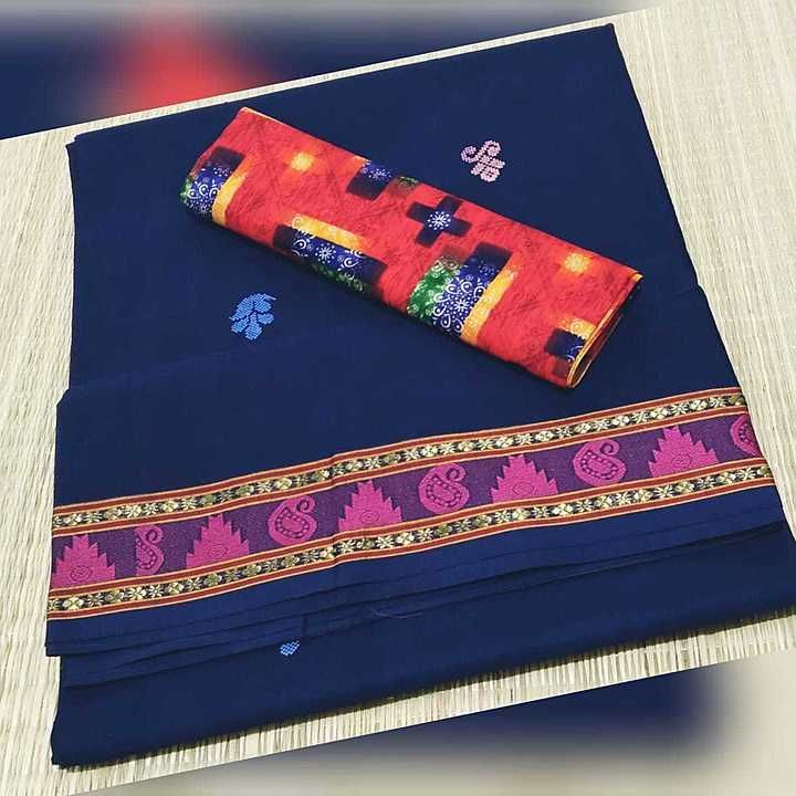 Fancy chettinadu cotton sarees 
5.5 metre with extra blouse uploaded by business on 8/23/2020
