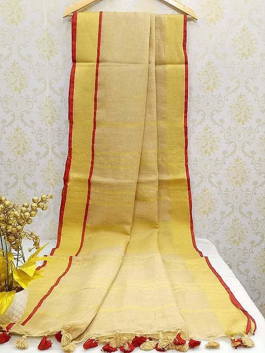Linen Saree  uploaded by business on 8/23/2020