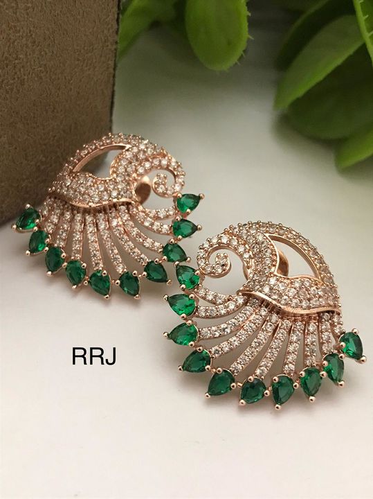 Rosegold Earrings  uploaded by SB BAGS AND JEWELLER on 7/17/2021