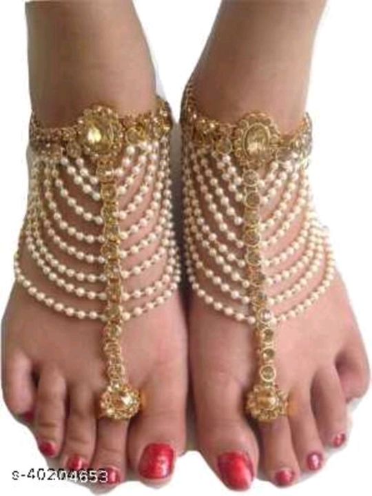 Shimmering Bejeweled Women Anklets & Toe Rings uploaded by Sangini Collection's on 7/17/2021