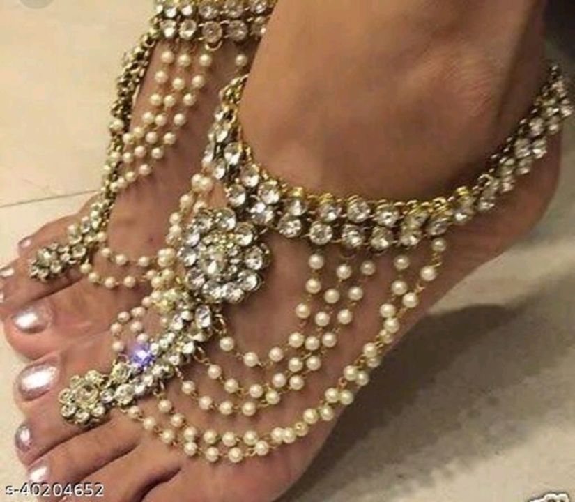Shimmering Bejeweled Women Anklets & Toe Rings uploaded by Sangini Collection's on 7/17/2021