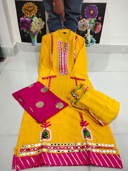 Kurti with pant uploaded by The_indramanjul_fashion on 7/18/2021