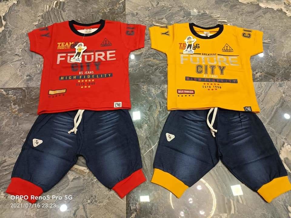 Post image 16x20 size(6months-3yrs)kids tshirt with pant for boys..