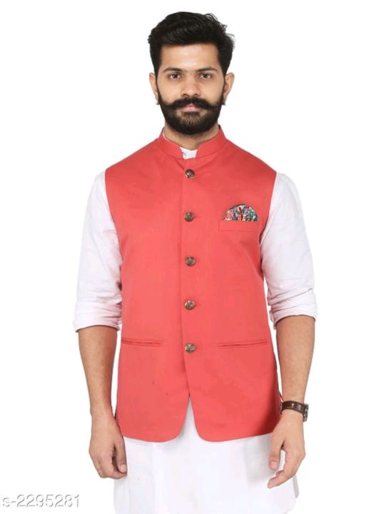 Men's Stylish Cotton Viscous Blend Printed Ethnic Jackets Vol 1 uploaded by business on 7/18/2021