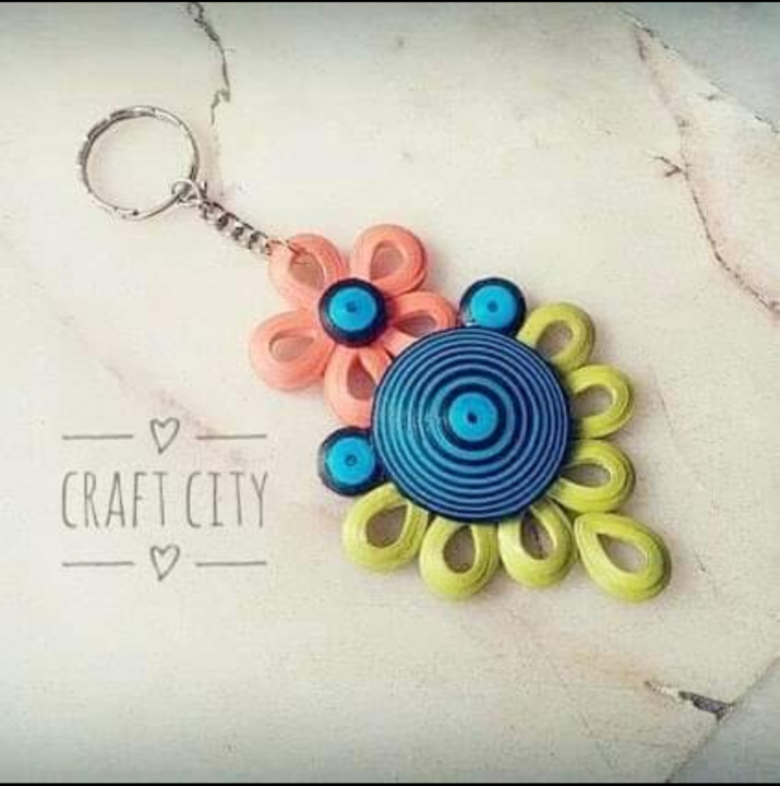 Quilling keychain uploaded by business on 7/18/2021