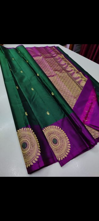 Pure kanchi silk uploaded by Padmavati creations on 7/18/2021