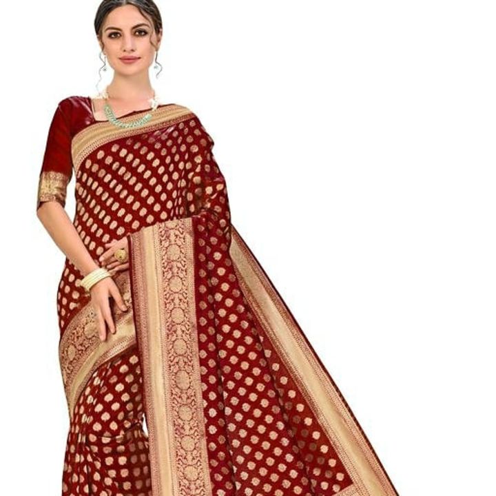 Silk saree uploaded by Fashion hub on 7/18/2021