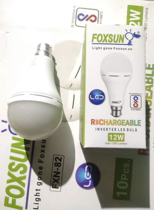 12 Watt Ac/Dc Rechargeable bulb  uploaded by business on 7/18/2021