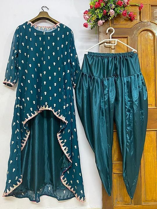 Updown style dhoti suit uploaded by Roop Collection's on 8/23/2020