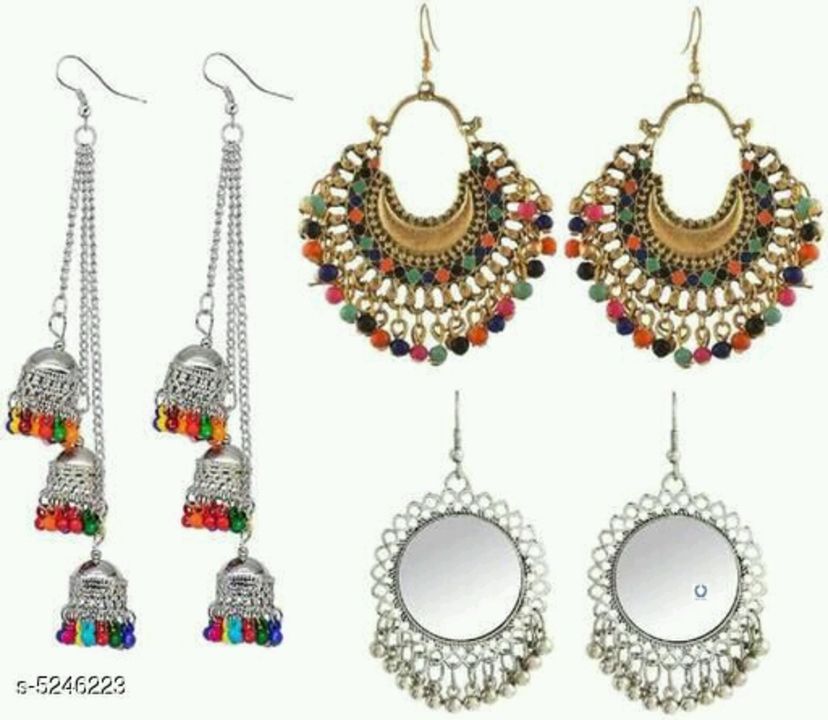 Combo pack of beautyful earrings uploaded by Rashi's fashion on 7/19/2021