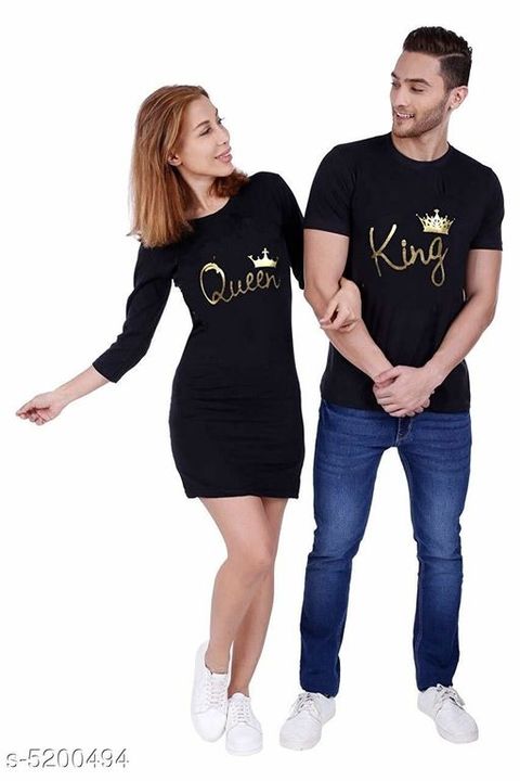  Couple T-shirts *Catalog Name: *New Stylish Printed uploaded by business on 7/19/2021