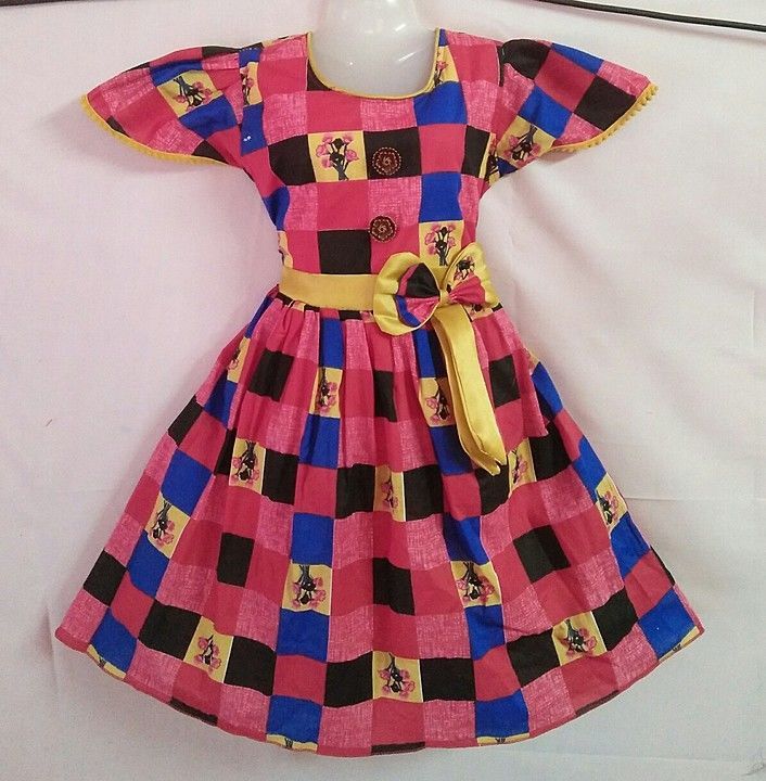 Girls cotton frock , size : (16-18) uploaded by business on 8/23/2020