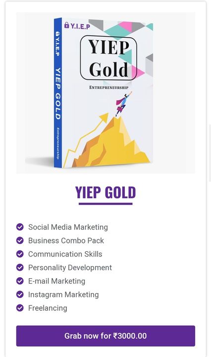 Yiep gold uploaded by business on 7/19/2021