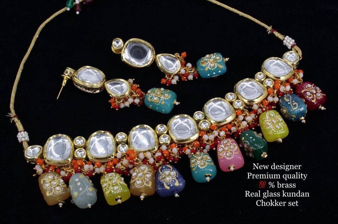 Kundan necklace uploaded by RK jewellers on 7/19/2021