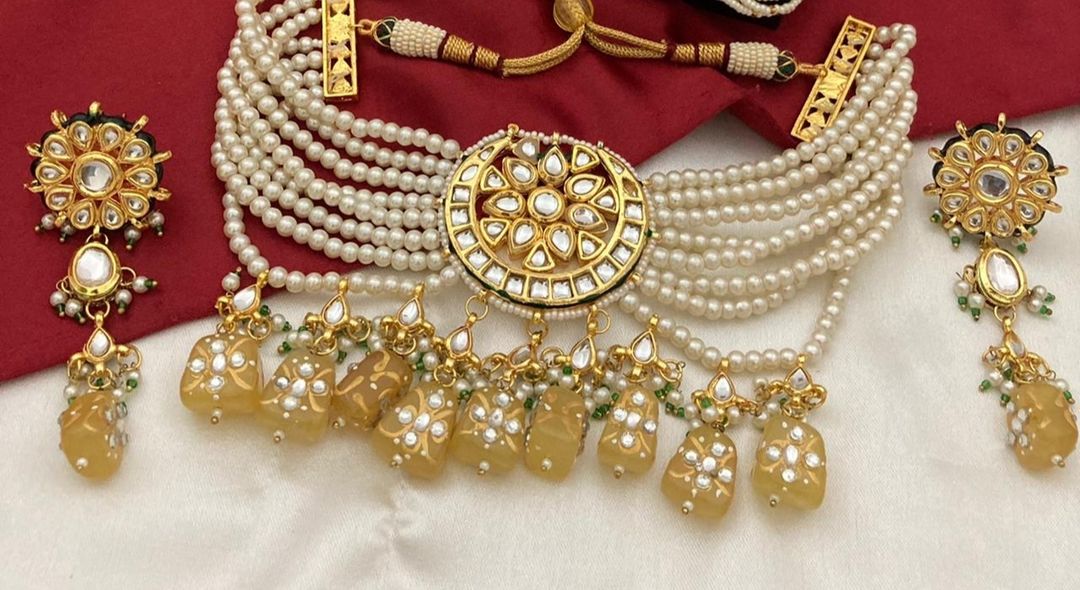 Pearls necklace uploaded by RK jewellers on 7/19/2021