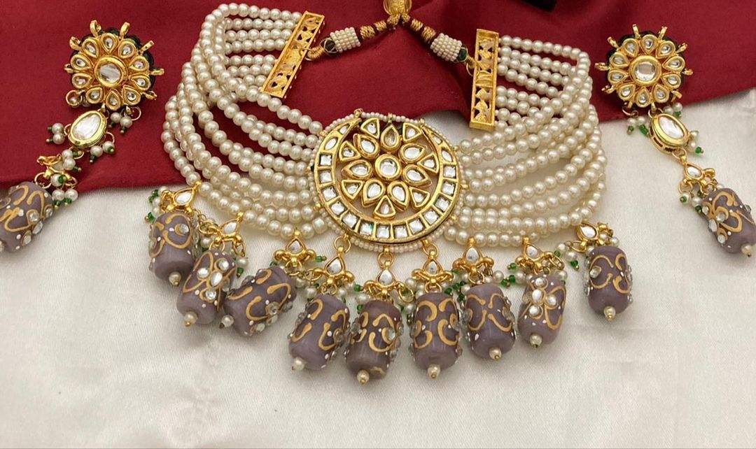 Pearls necklace uploaded by RK jewellers on 7/19/2021